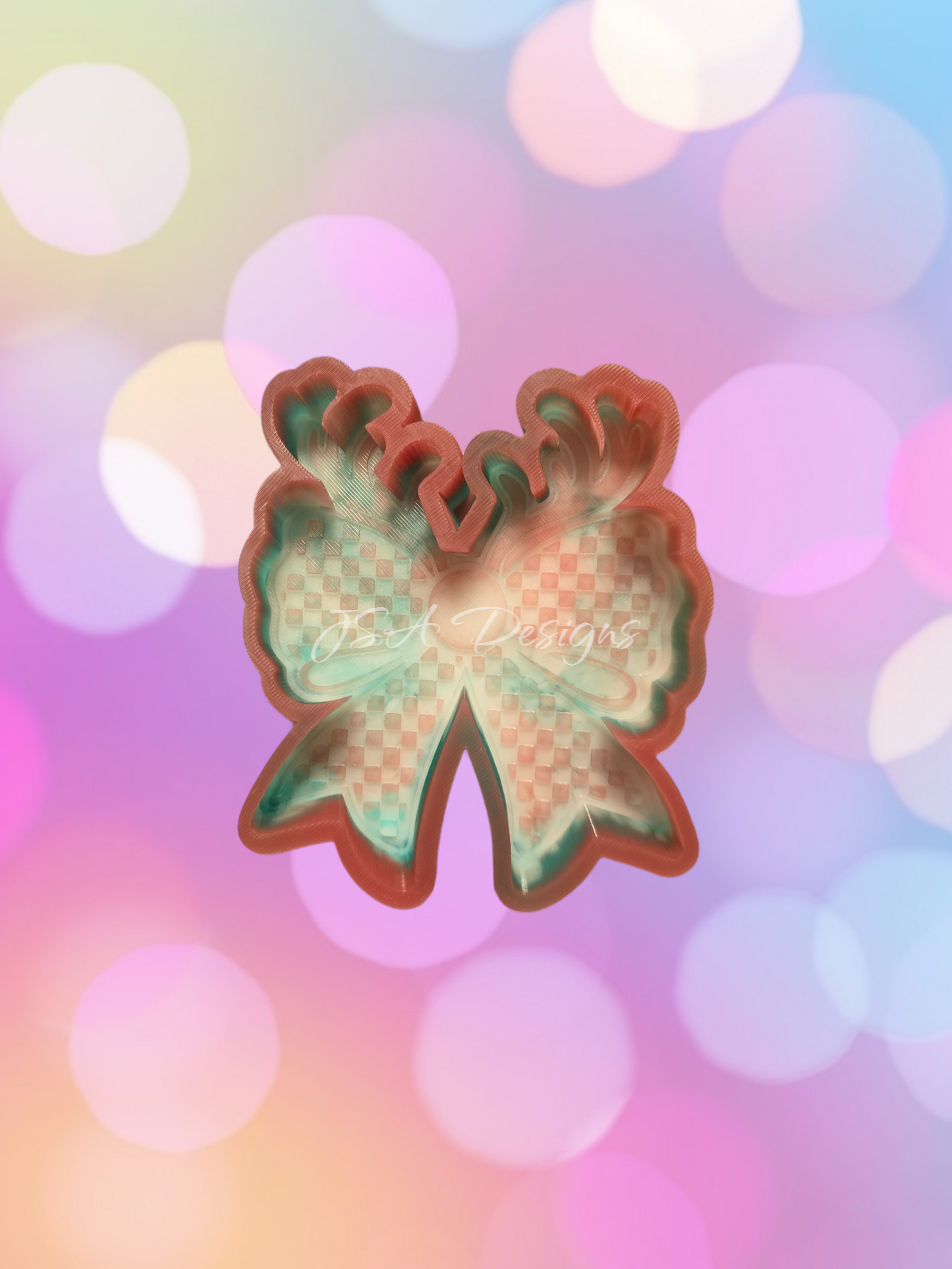 Checkered Reindeer Bow