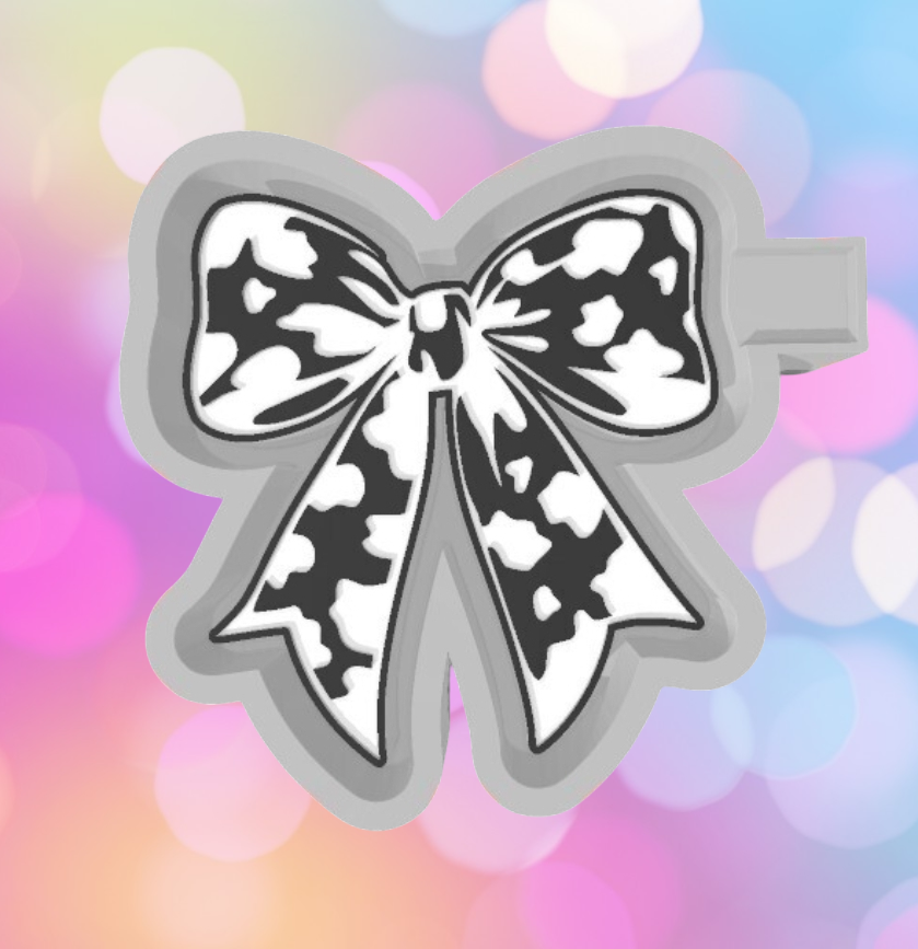 Cow Print Bow