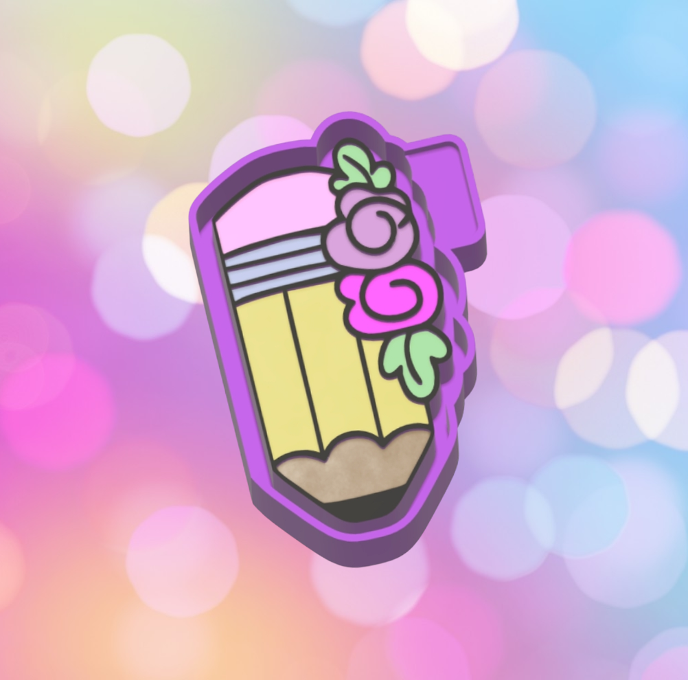 Pencil with Flowers