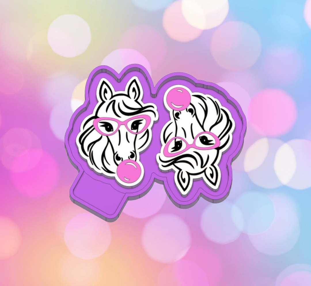 Bubble Gum Horse Vents