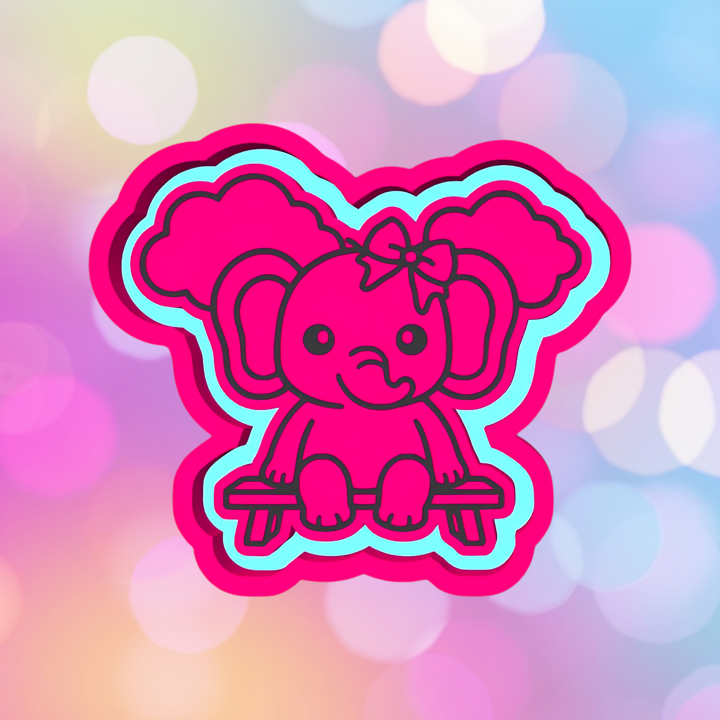 Elephant on Bench