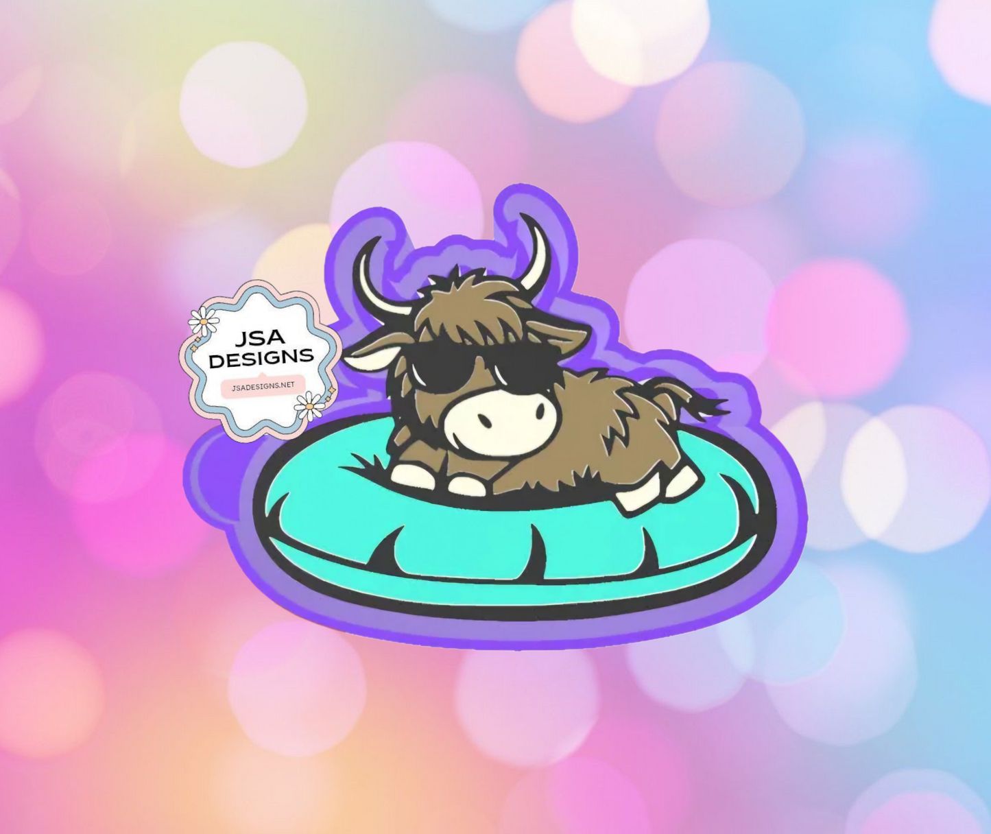 Bull on Floatie