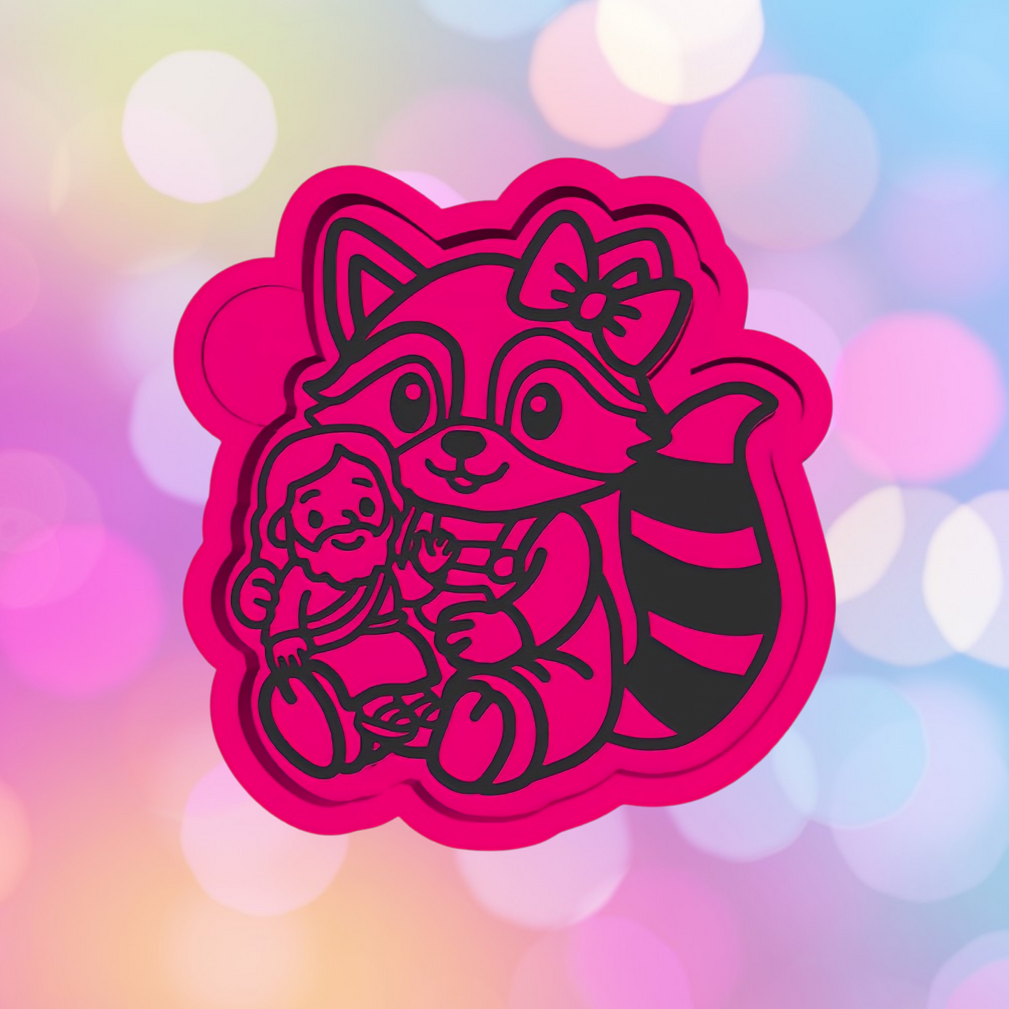 Raccoon holding Jesus