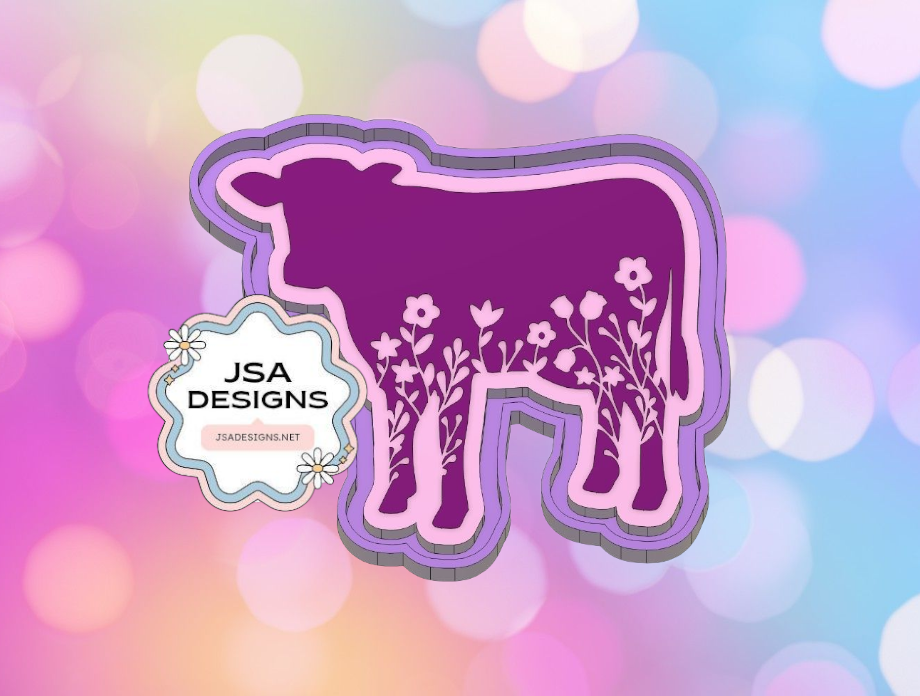 Floral Cow