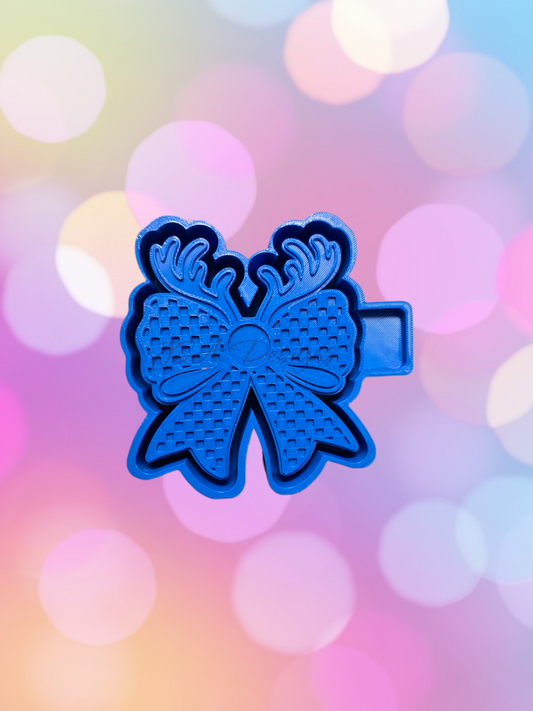 Checkered Reindeer Bow