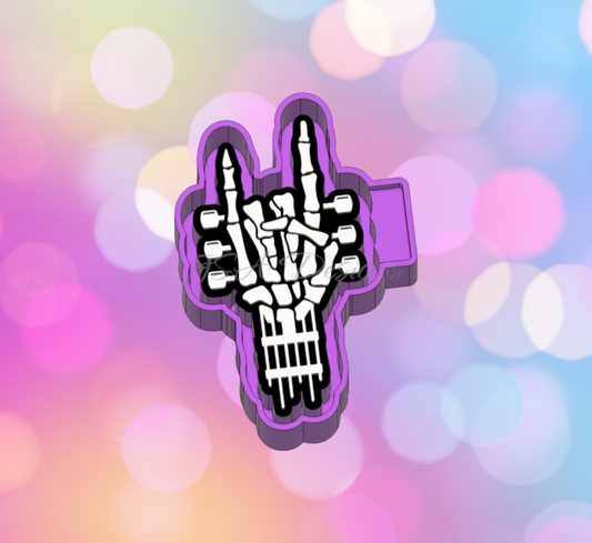 Rock On Skeleton Hand
