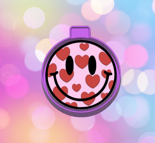 Smiley Face with Hearts