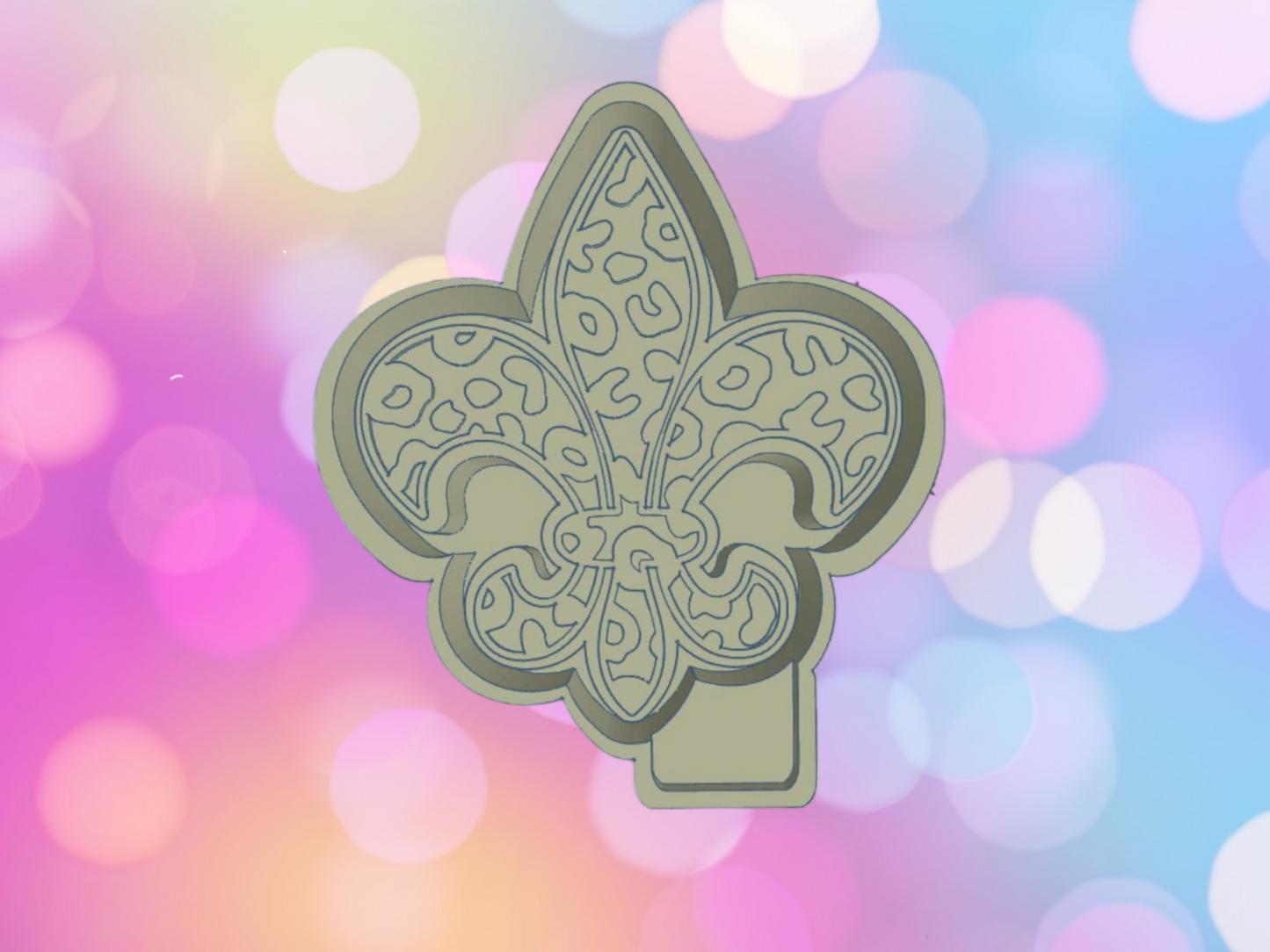 Leopard Fleur de Lis