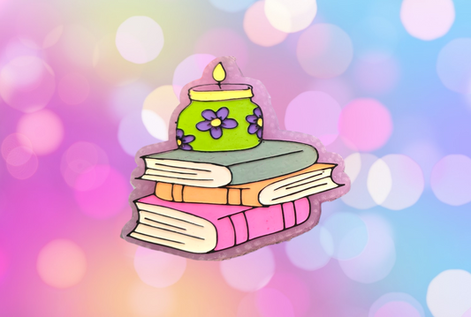 Candle with Books