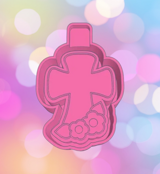 Cross with Flowers
