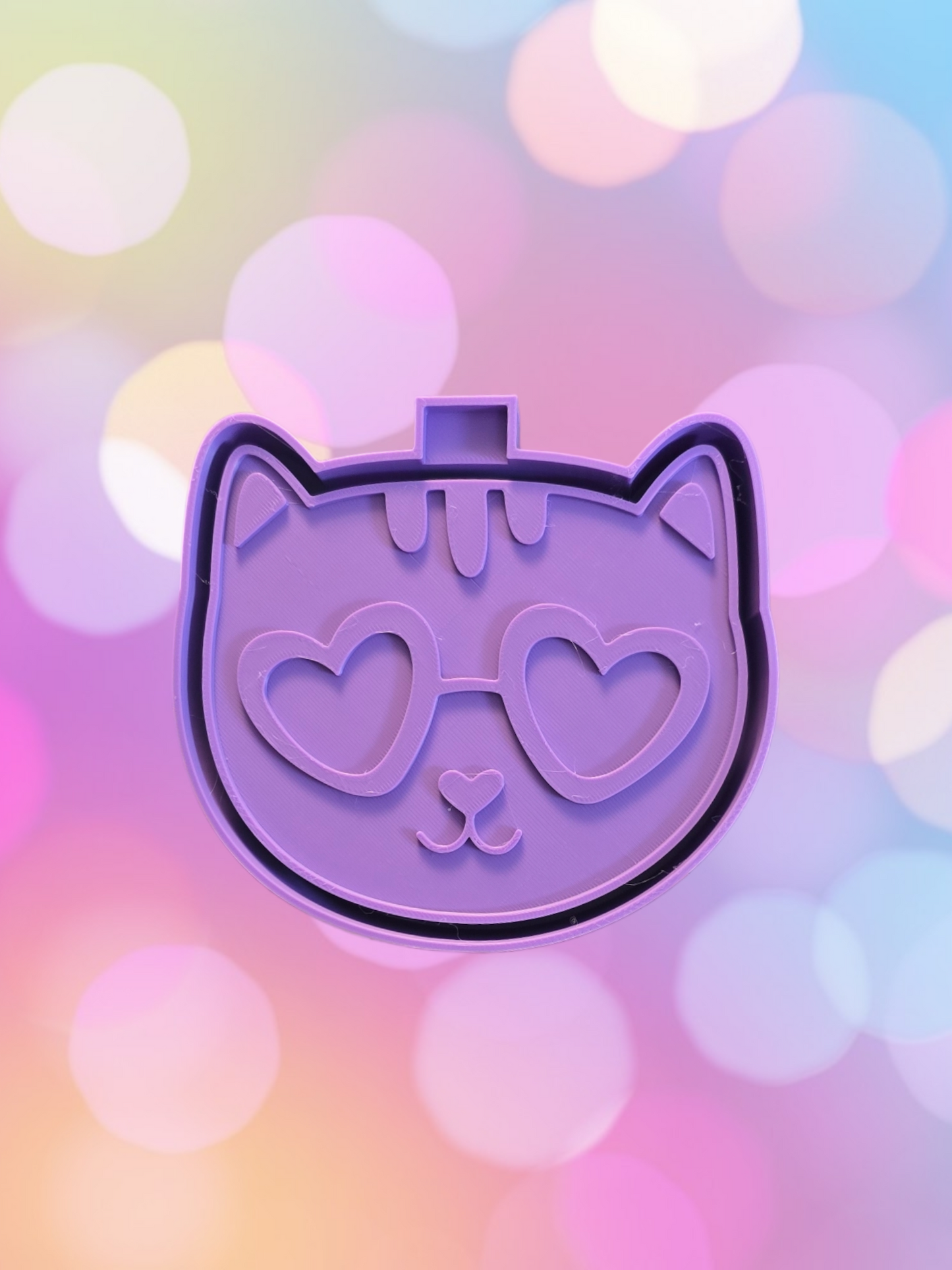 Kitty with Heart Glasses
