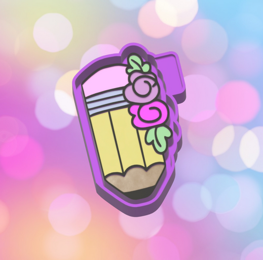 Pencil with Flowers