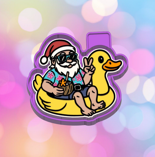 Santa on Duck Floatie