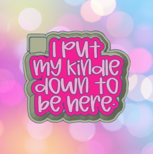 I put my kindle down to be here