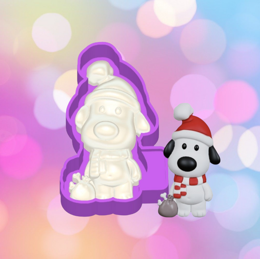 3D Christmas Dog