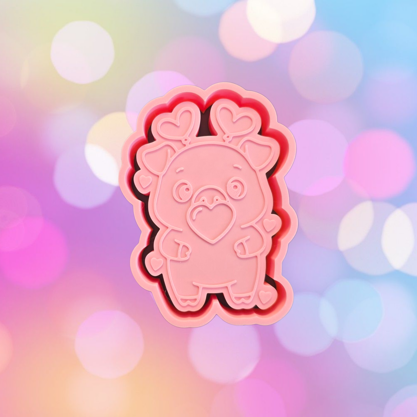 Bubble Heart Pig