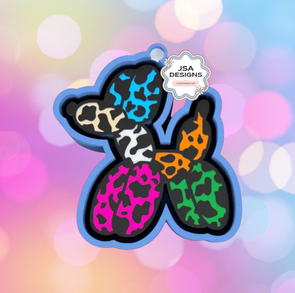 Cow Print Balloon Dog