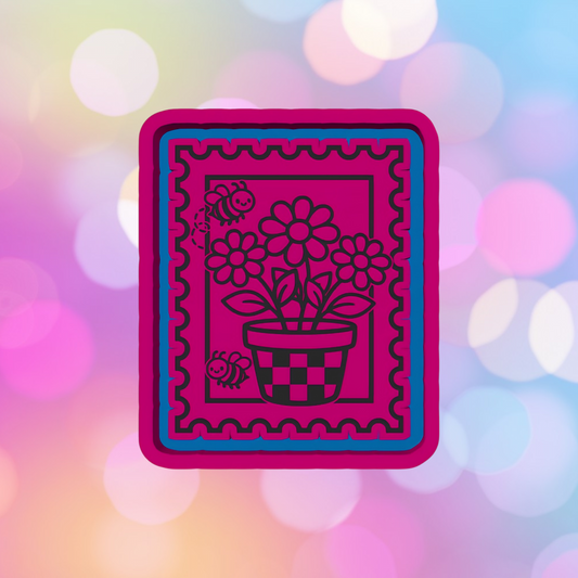 Bees and Flowers Stamp