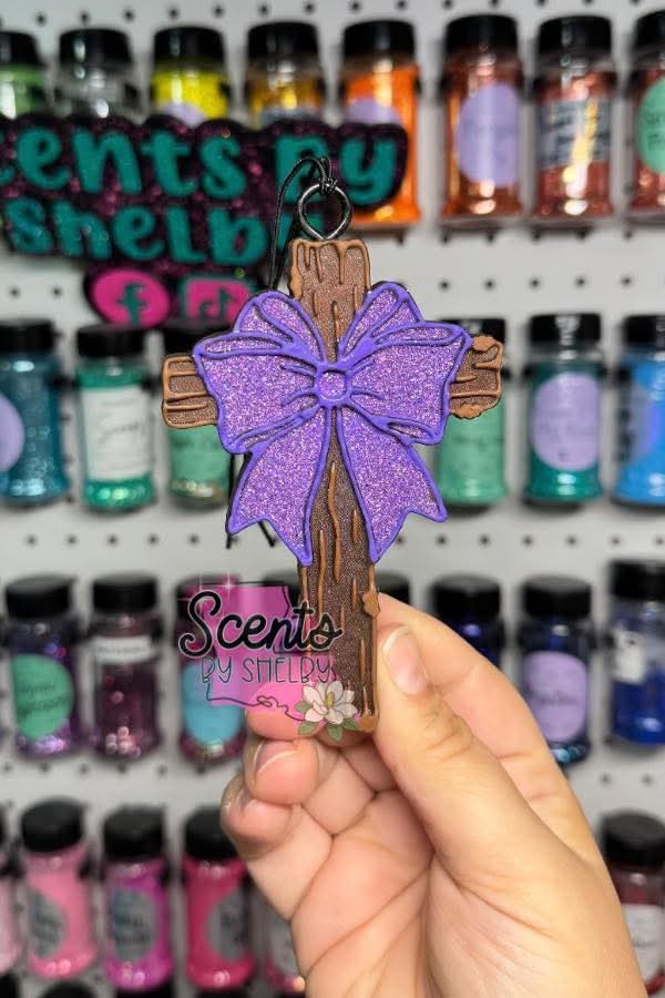 Wooden Cross with Bow