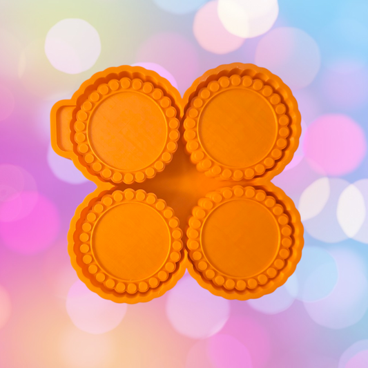 4 Jeweled cardstock round