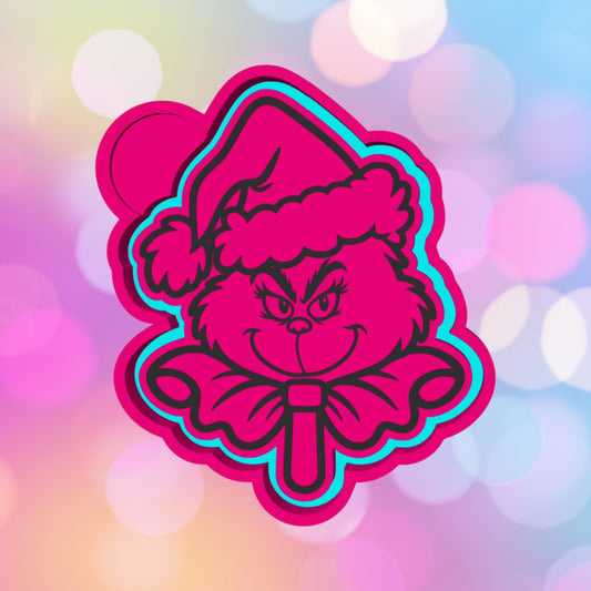 Green Guy Bow Lollipop