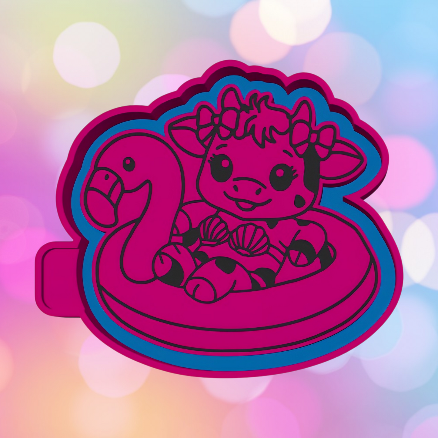 Dairy Cow Flamingo Floatie