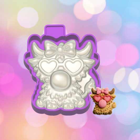 3D Bubble Gum Cow