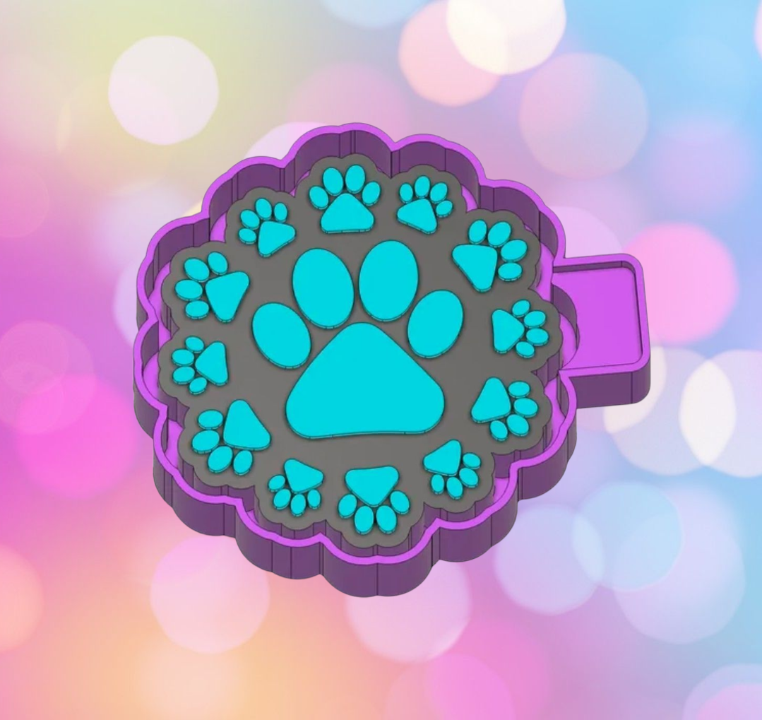 Paw Print Circle