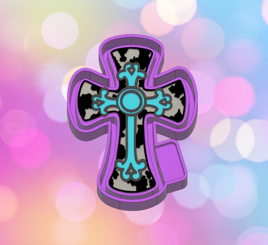 Western Cowhide Cross