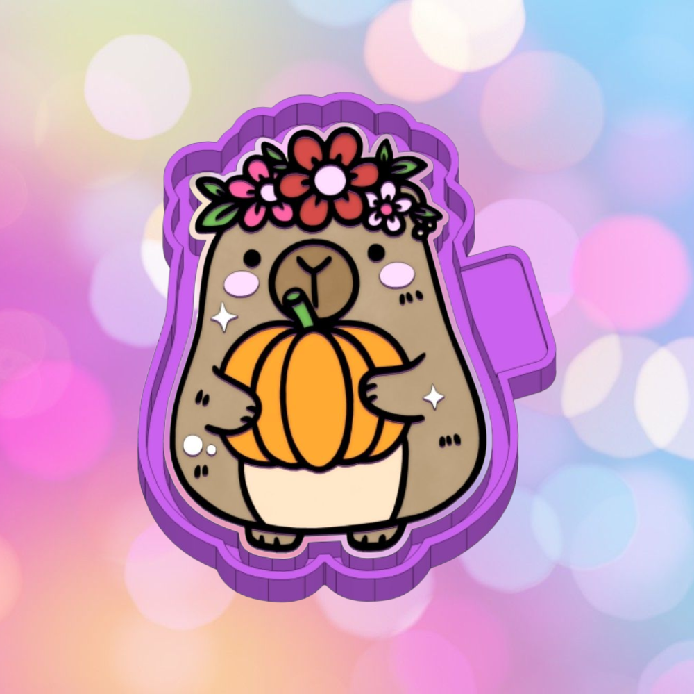 Capybara with Pumpkin
