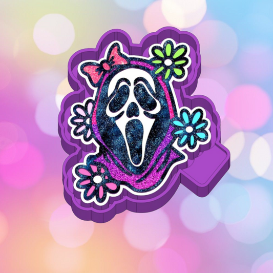 Ghost Face with Flowers