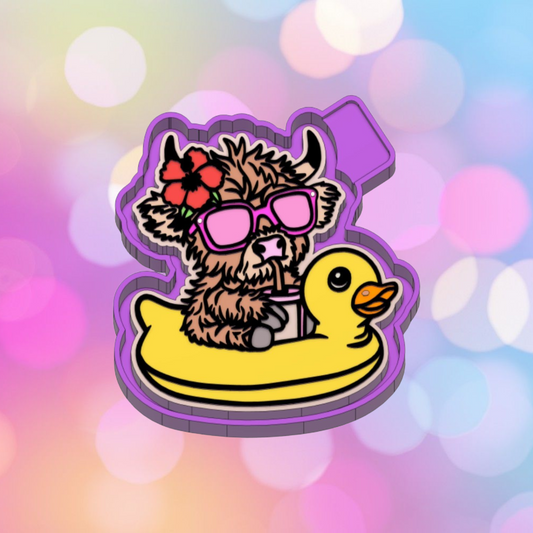 Cow on Duck Floatie