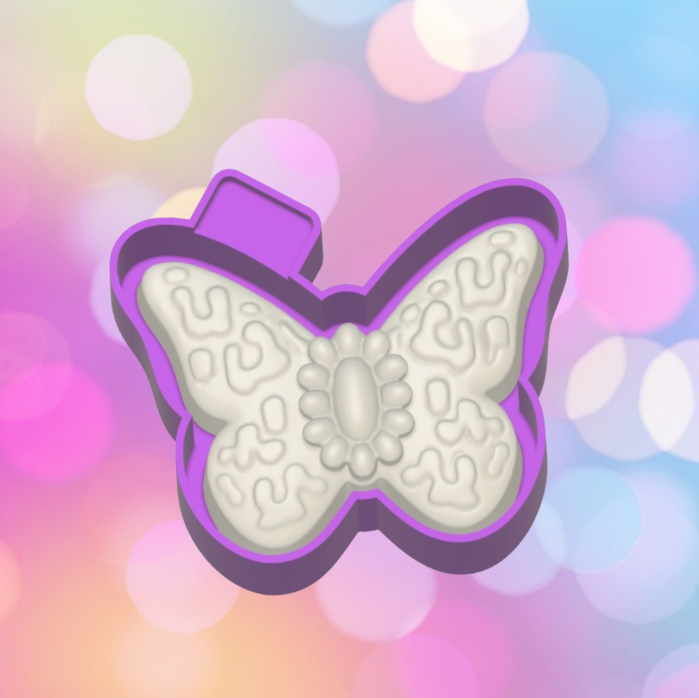 3D Turquoise Butterfly