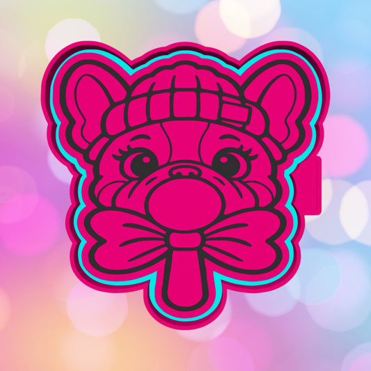 Frenchie Bow Lollipop